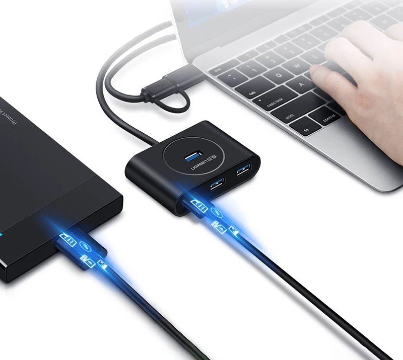 ظاهر بدنه هاب 4 پورت USB 3.0 یوگرین مدل 20291 CR113